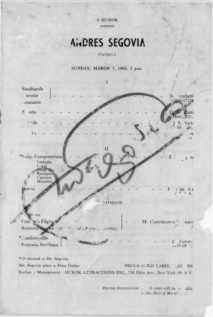 The Master’s Autograph