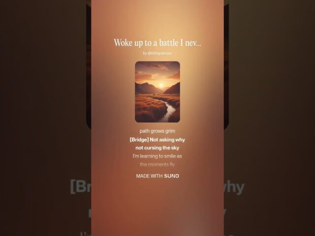 Woke Up To A Battle I Never Chose | A Foster/Suno collab